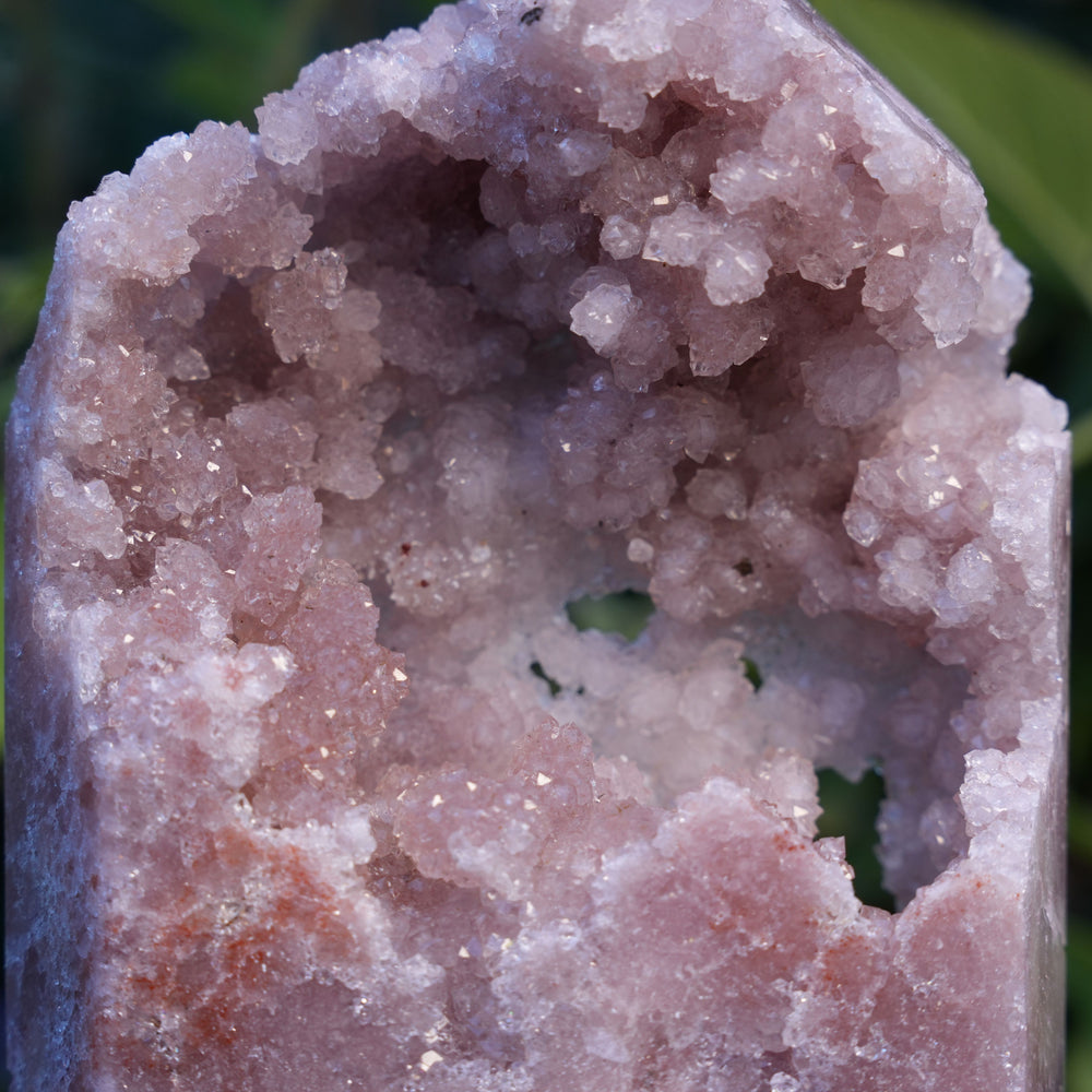 High Grade Druzy Pink Amethyst Tower | Reiki Infused