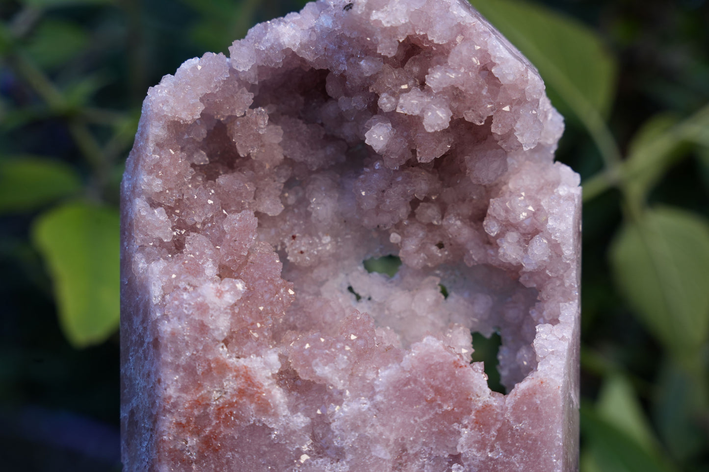 High Grade Druzy Pink Amethyst Tower | Reiki Infused