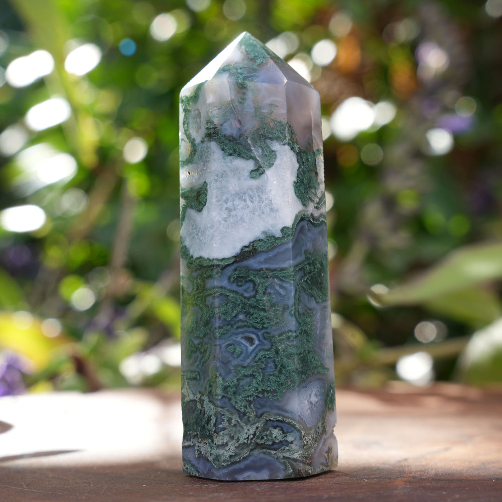 Moss Agate Towers | Reiki Infused