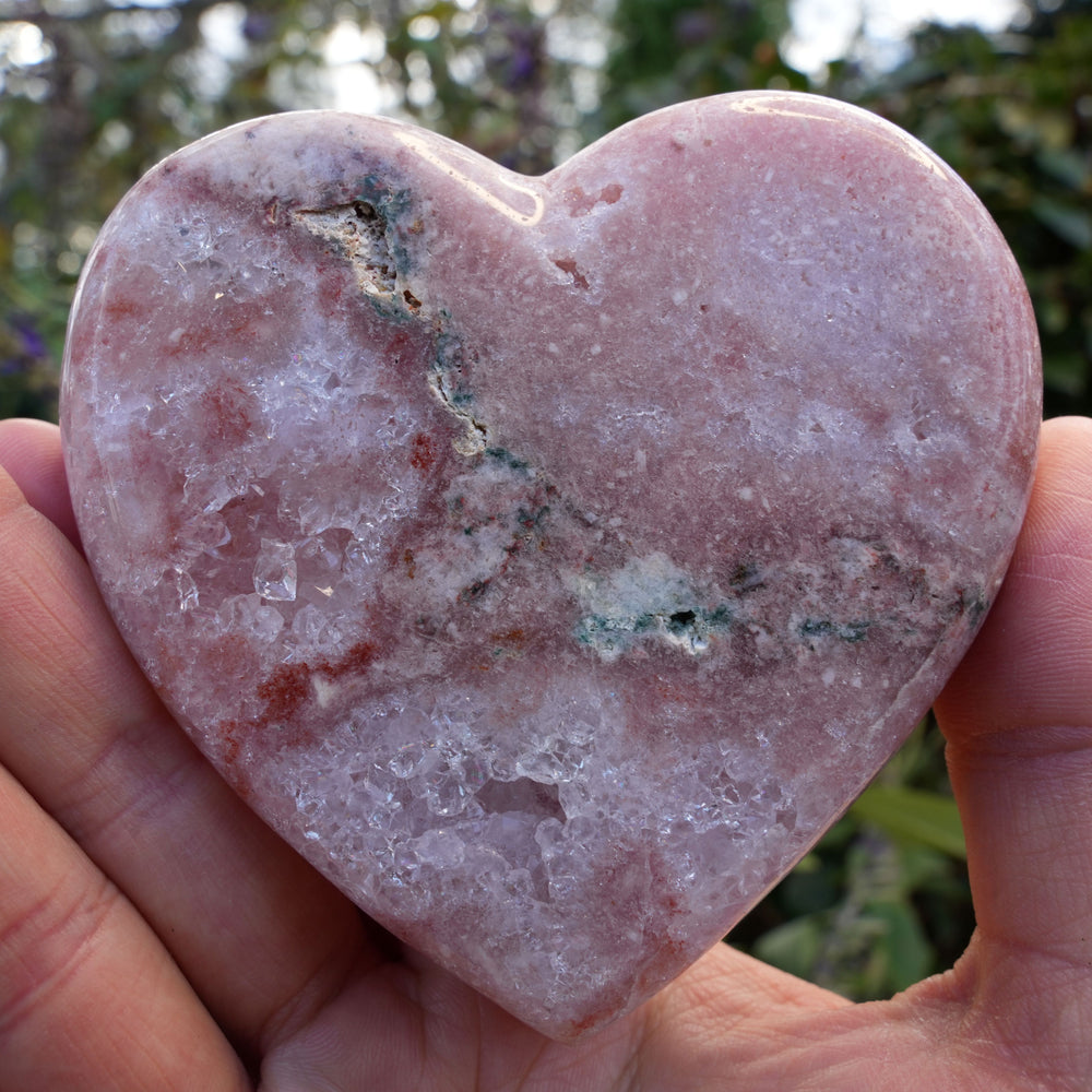 Pink Amethyst Heart | Reiki Infused