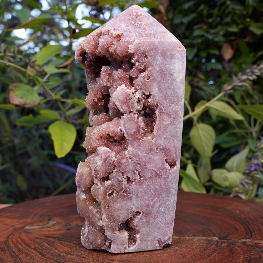 
                  
                    AAA Grade Druzy Pink Amethyst Tower | Reiki Infused
                  
                