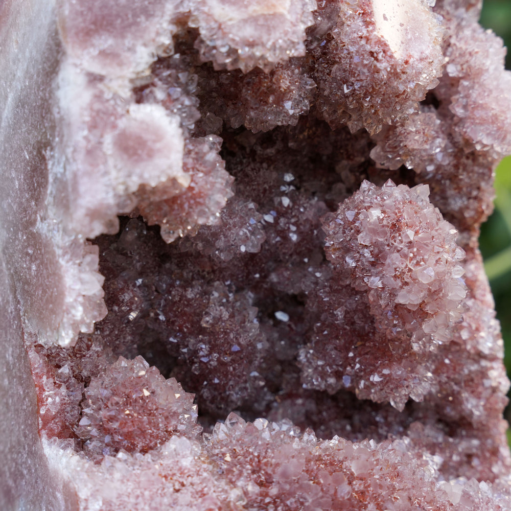 AAA Large Grade Druzy Pink Amethyst Tower | Reiki Infused