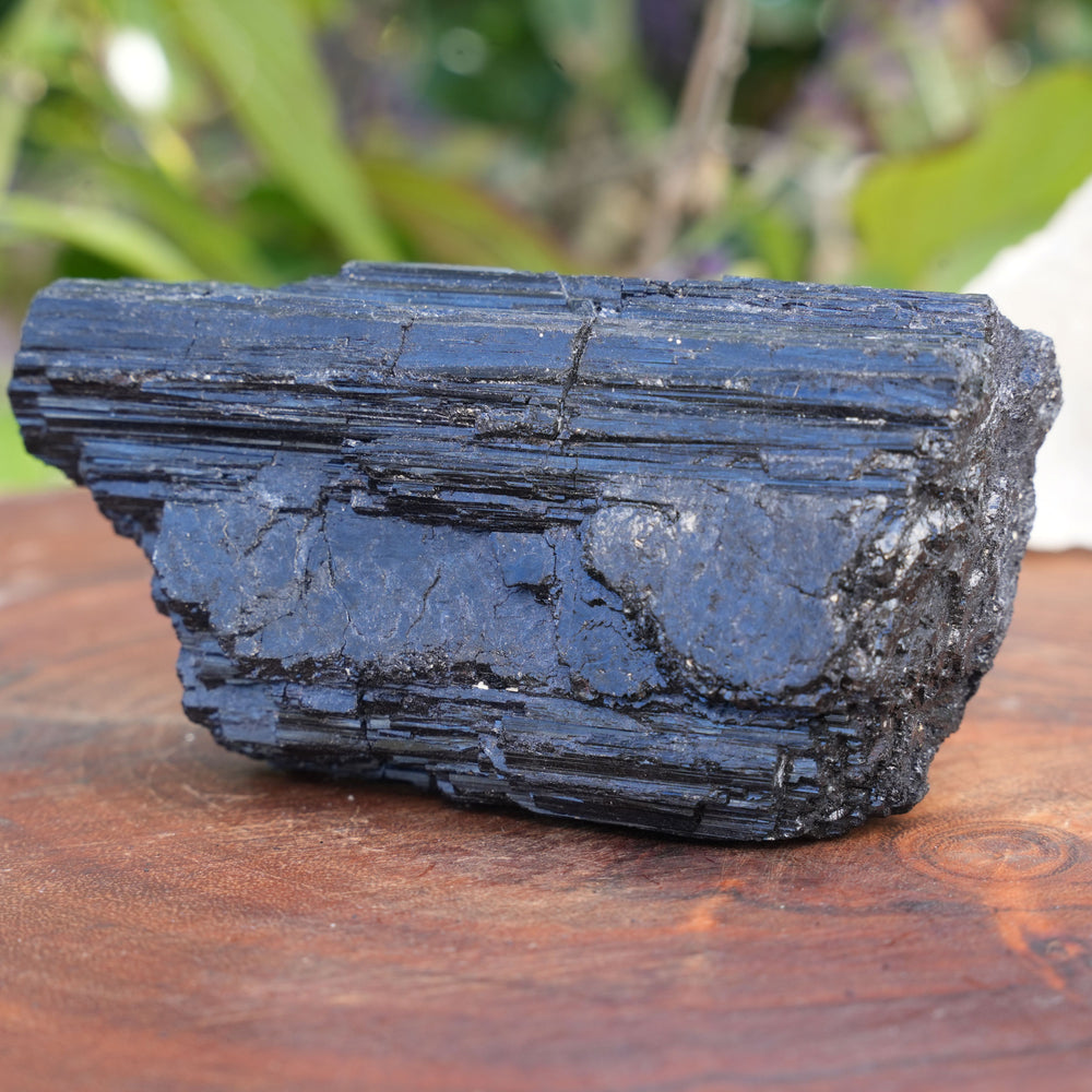 Raw Black Tourmaline Chunks | Reiki Infused