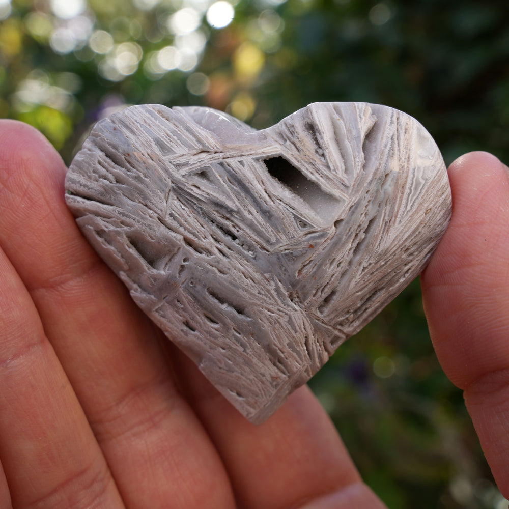 
                  
                    Mexican Crazy Lace Agate Hearts | Reiki Infused
                  
                
