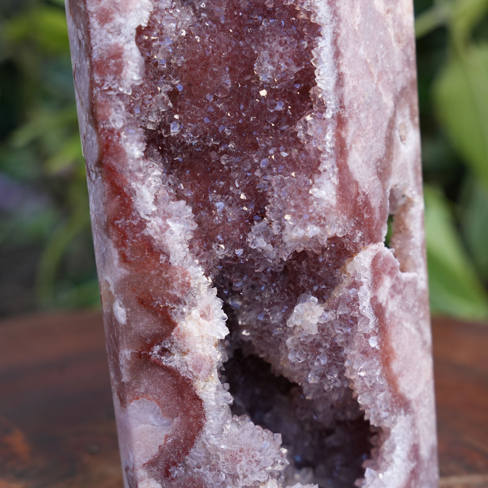 
                  
                    AA Grade Druzy Pink Amethyst Tower | Reiki Infused
                  
                