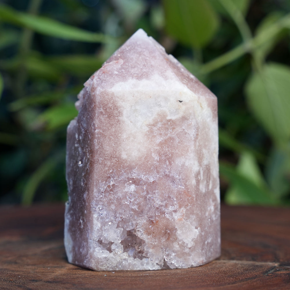 
                  
                    High Grade Druzy Pink Amethyst Tower | Reiki Infused
                  
                