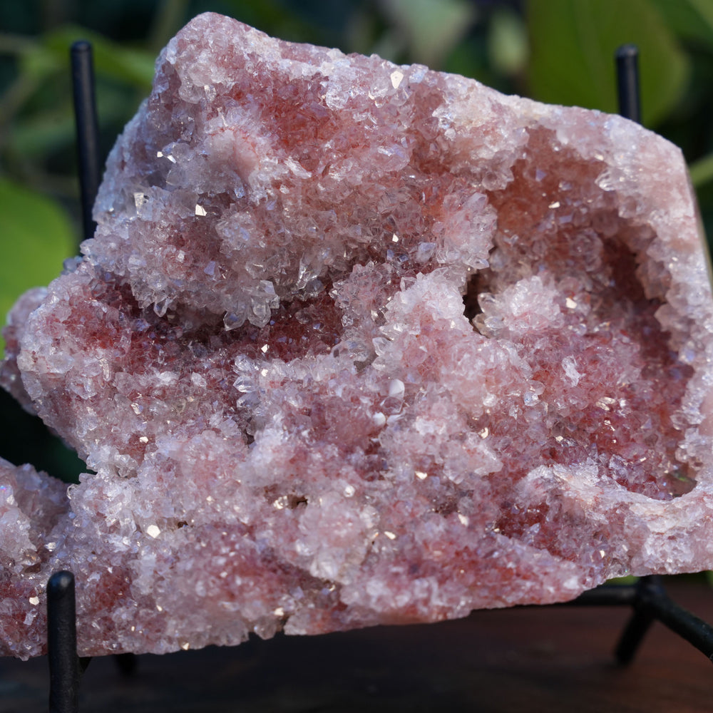 AA Grade Druzy Pink Amethyst Cluster | Reiki Infused
