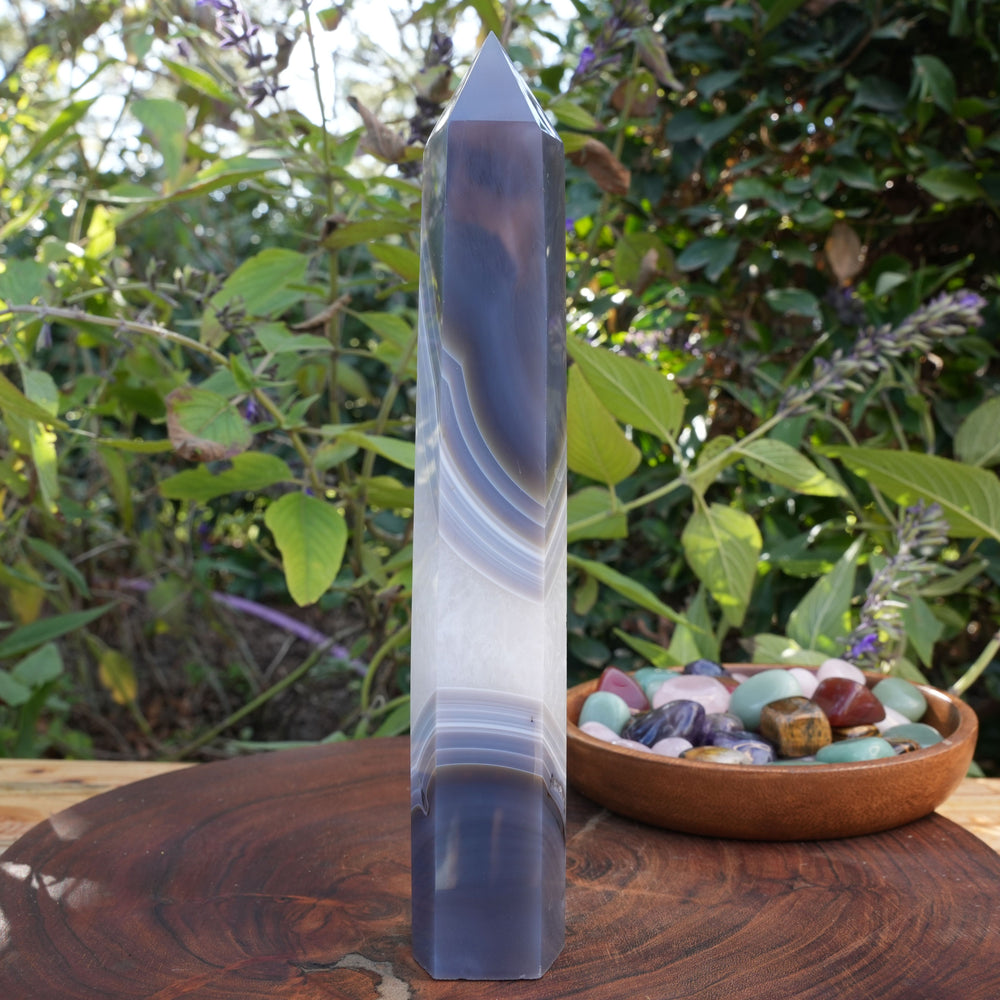
                  
                    Large Botswana Agate Towers | Reiki Infused
                  
                