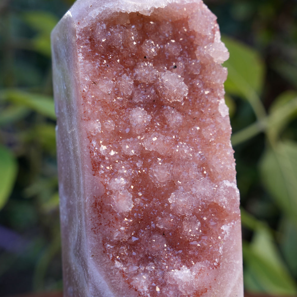 
                  
                    AA Grade Druzy Pink Amethyst Tower | Reiki Infused
                  
                