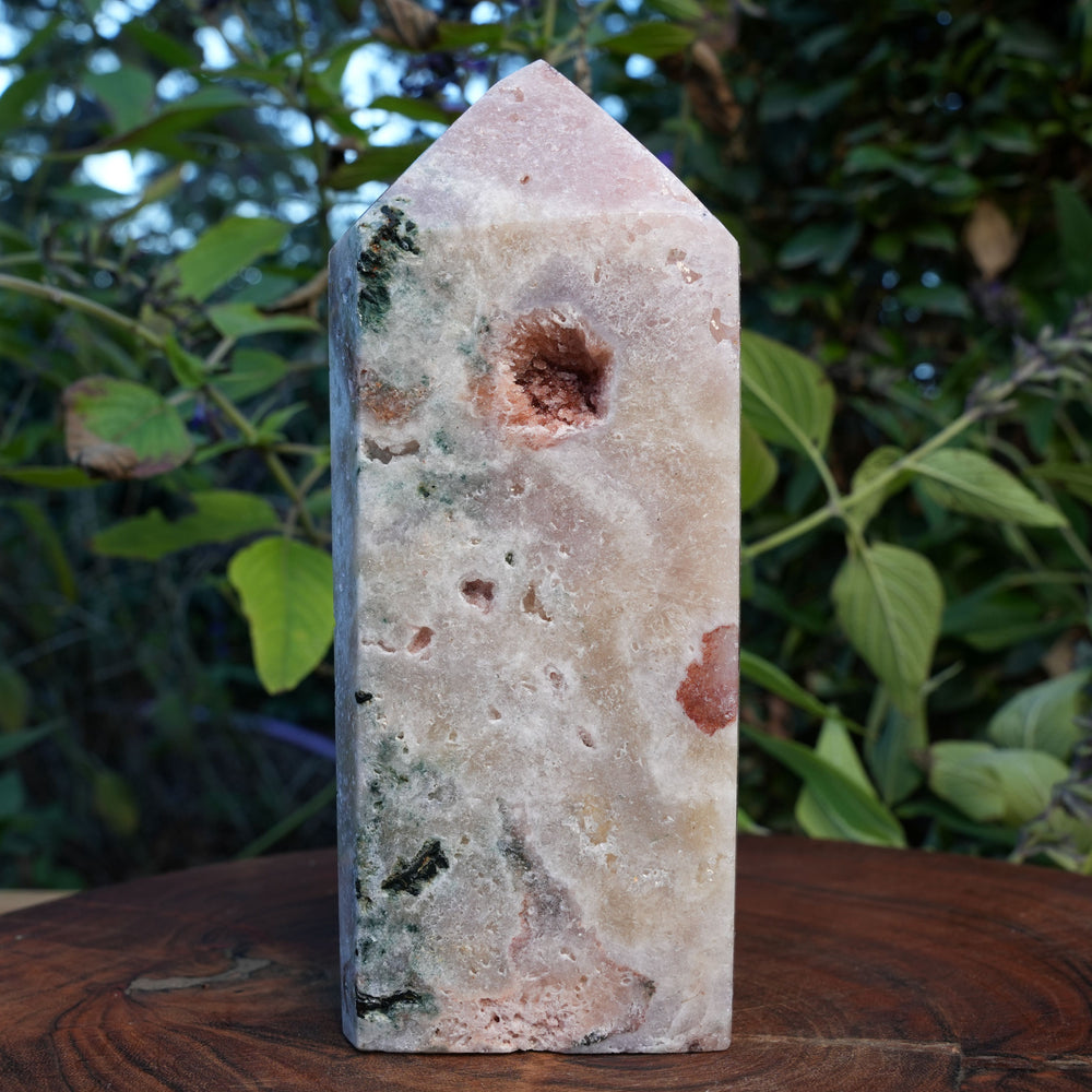 
                  
                    AA+ Grade Druzy Pink Amethyst Tower | Reiki Infused
                  
                