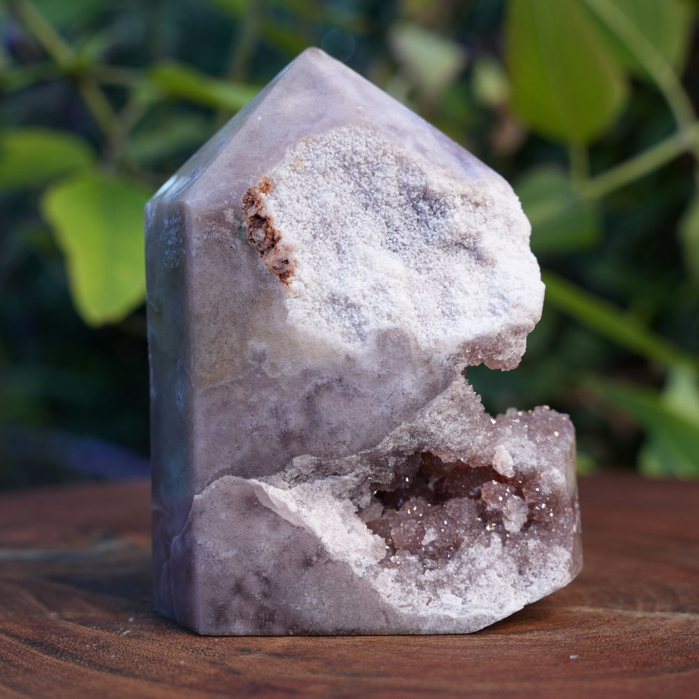 
                  
                    High Grade Druzy Pink Amethyst Tower | Reiki Infused
                  
                