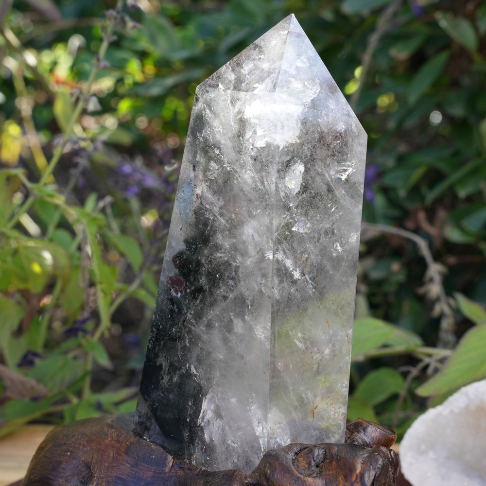 
                  
                    Garden Quartz on Wooden Stand | Reiki Infused
                  
                