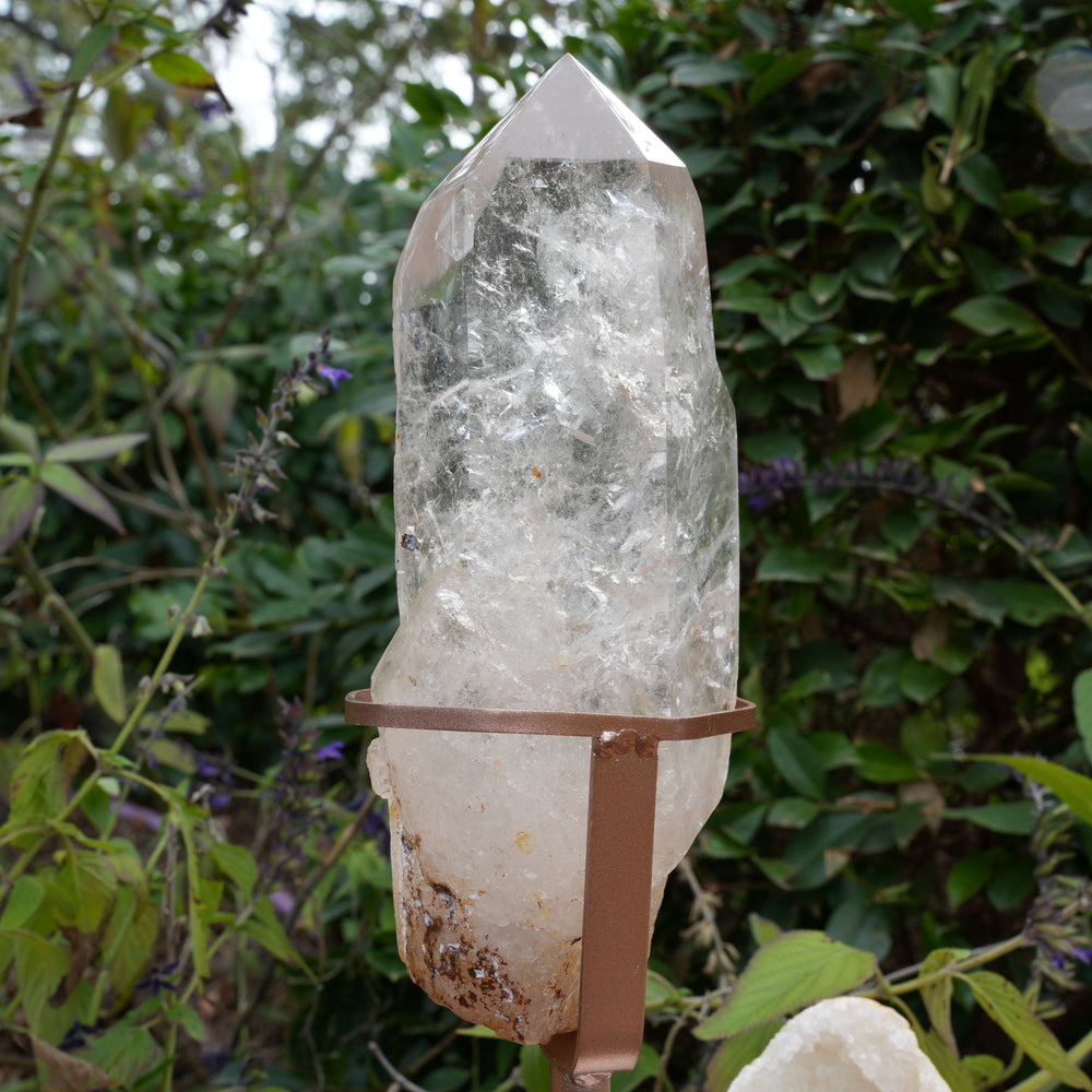 
                  
                    Polished Clear Quartz on Stand | Reiki Infused
                  
                