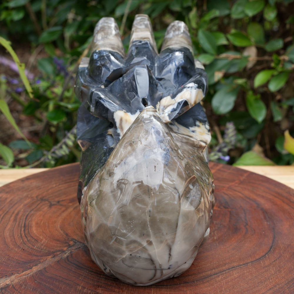 
                  
                    Large UV Reactive Volcanic Agate Dragon Head | Reiki Infused
                  
                