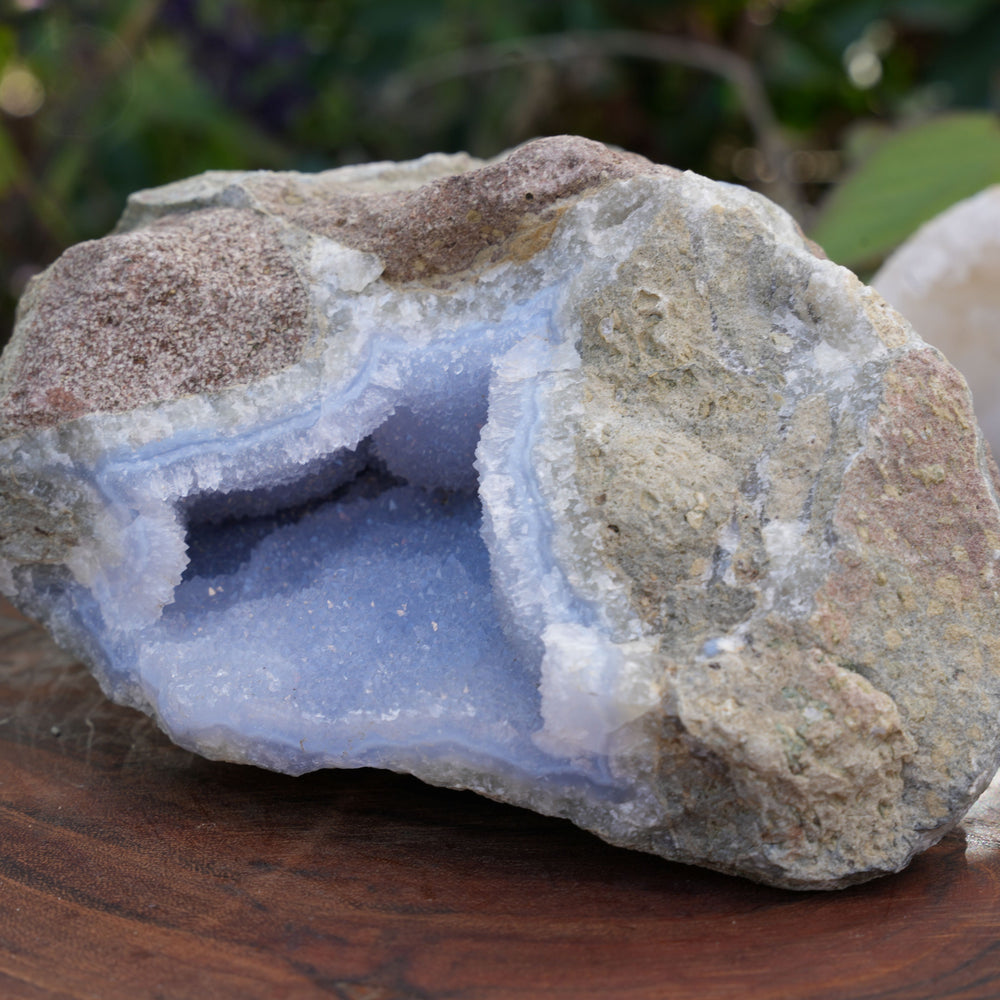 
                  
                    Blue Lace Agate Cave Cluster | Reiki Infused
                  
                