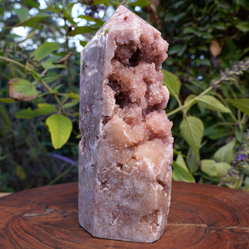 
                  
                    AAA Grade Druzy Pink Amethyst Tower | Reiki Infused
                  
                