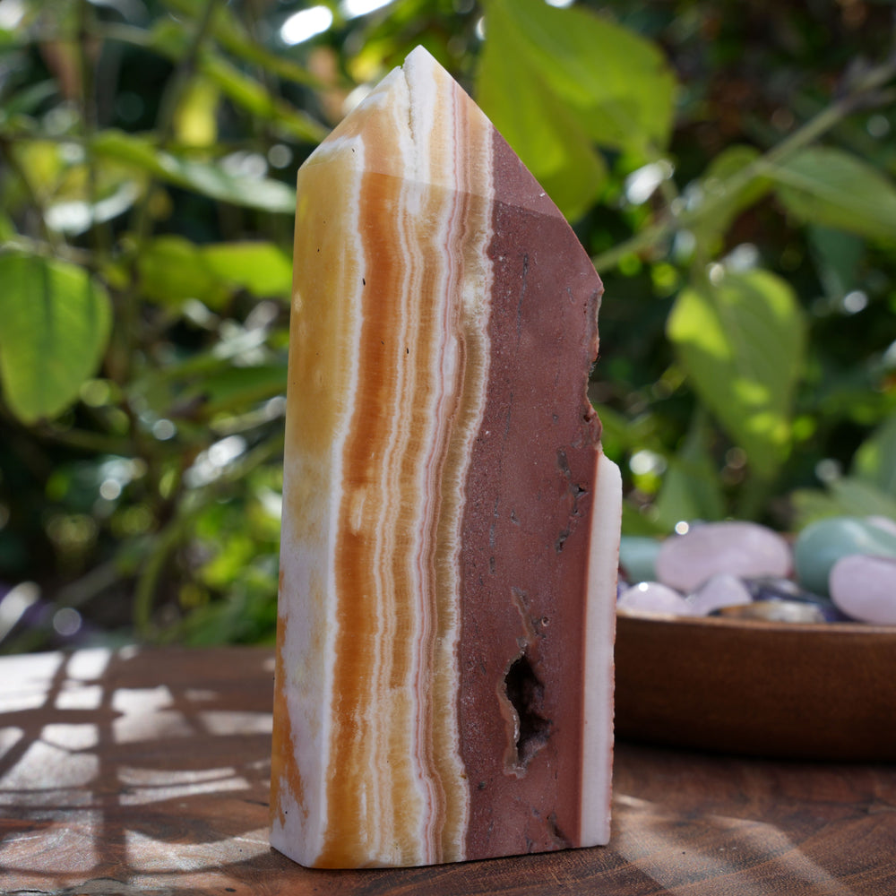 
                  
                    Brown & Yellow Calcite Towers | Reiki Infused
                  
                