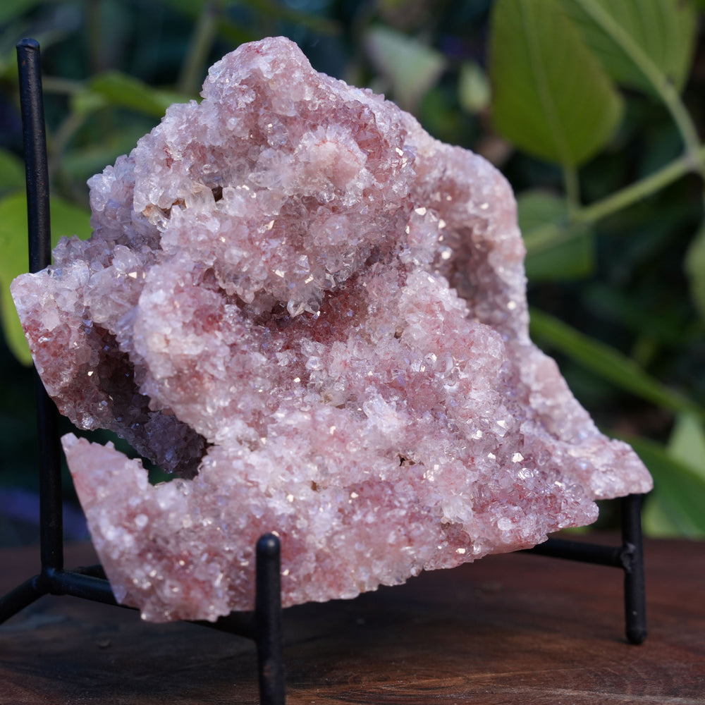 
                  
                    AA Grade Druzy Pink Amethyst Cluster | Reiki Infused
                  
                