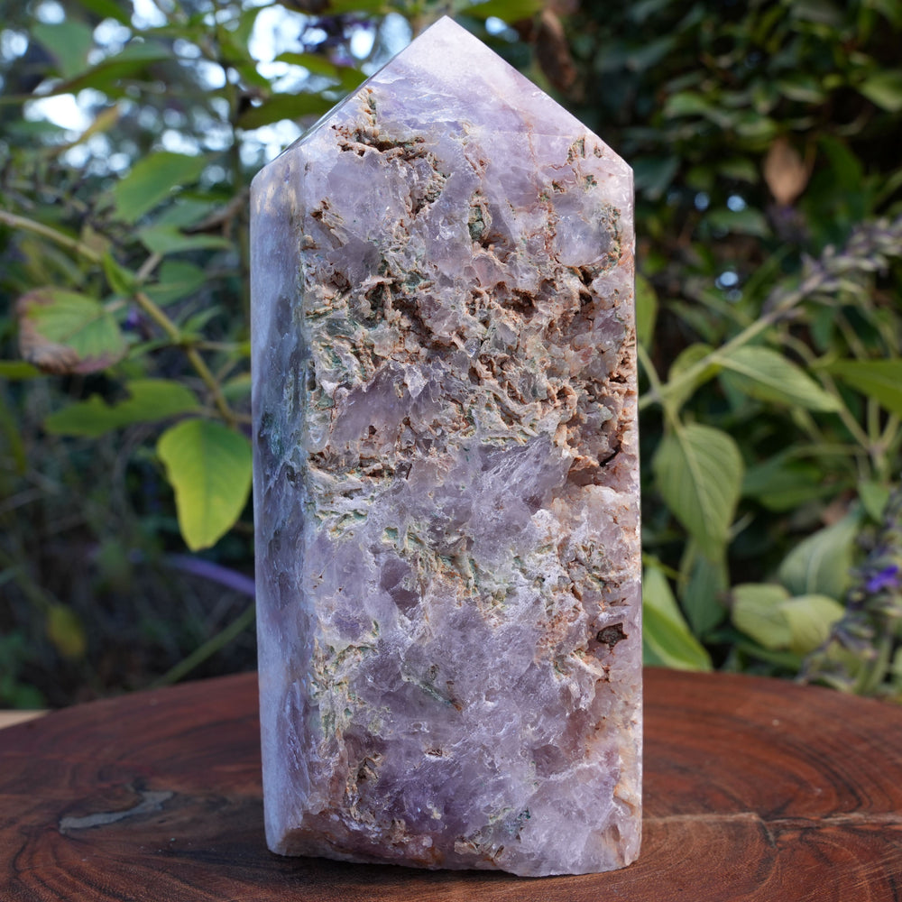 
                  
                    High Grade Druzy Pink Amethyst Tower | Reiki Infused
                  
                