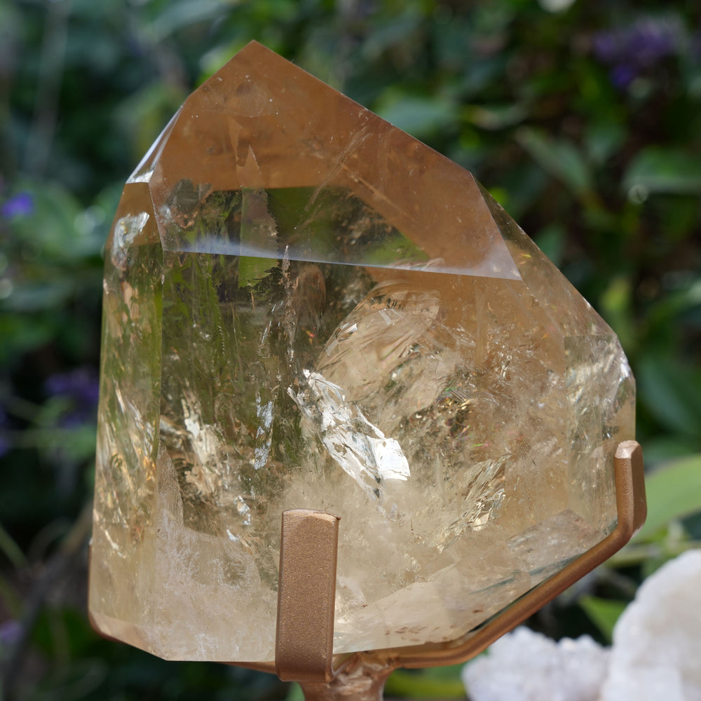 
                  
                    AAA Grade Natural Citrine Generator | On Gold Rotating Stand | Reiki Infused
                  
                
