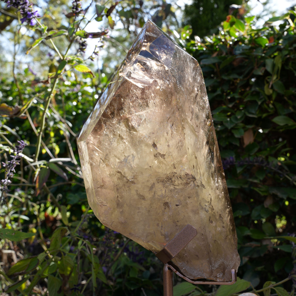 
                  
                    Giant Smoky Natural Citrine Generator | On Rose Gold Stand | Reiki Infused
                  
                