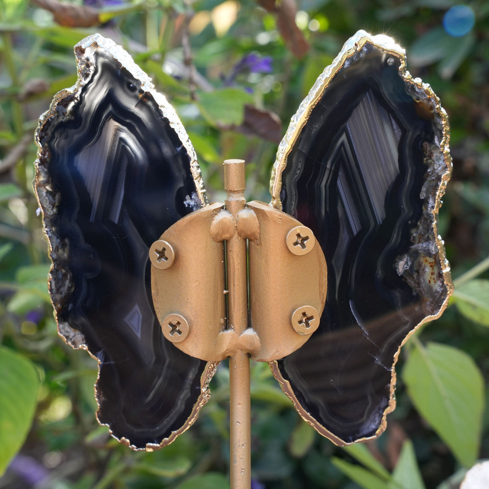 
                  
                    Black Agate Butterfly on Stand | Reiki Infused
                  
                