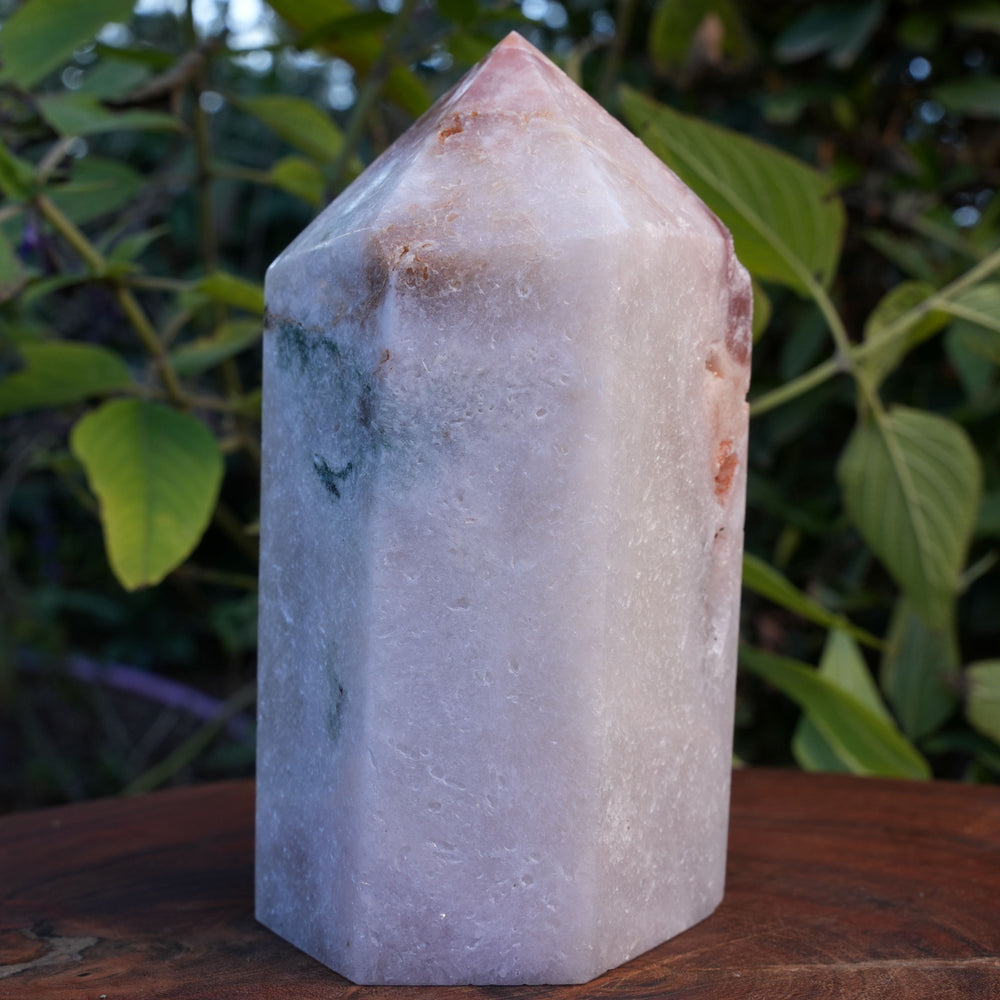 
                  
                    AA Grade Druzy Pink Amethyst Tower | Reiki Infused
                  
                