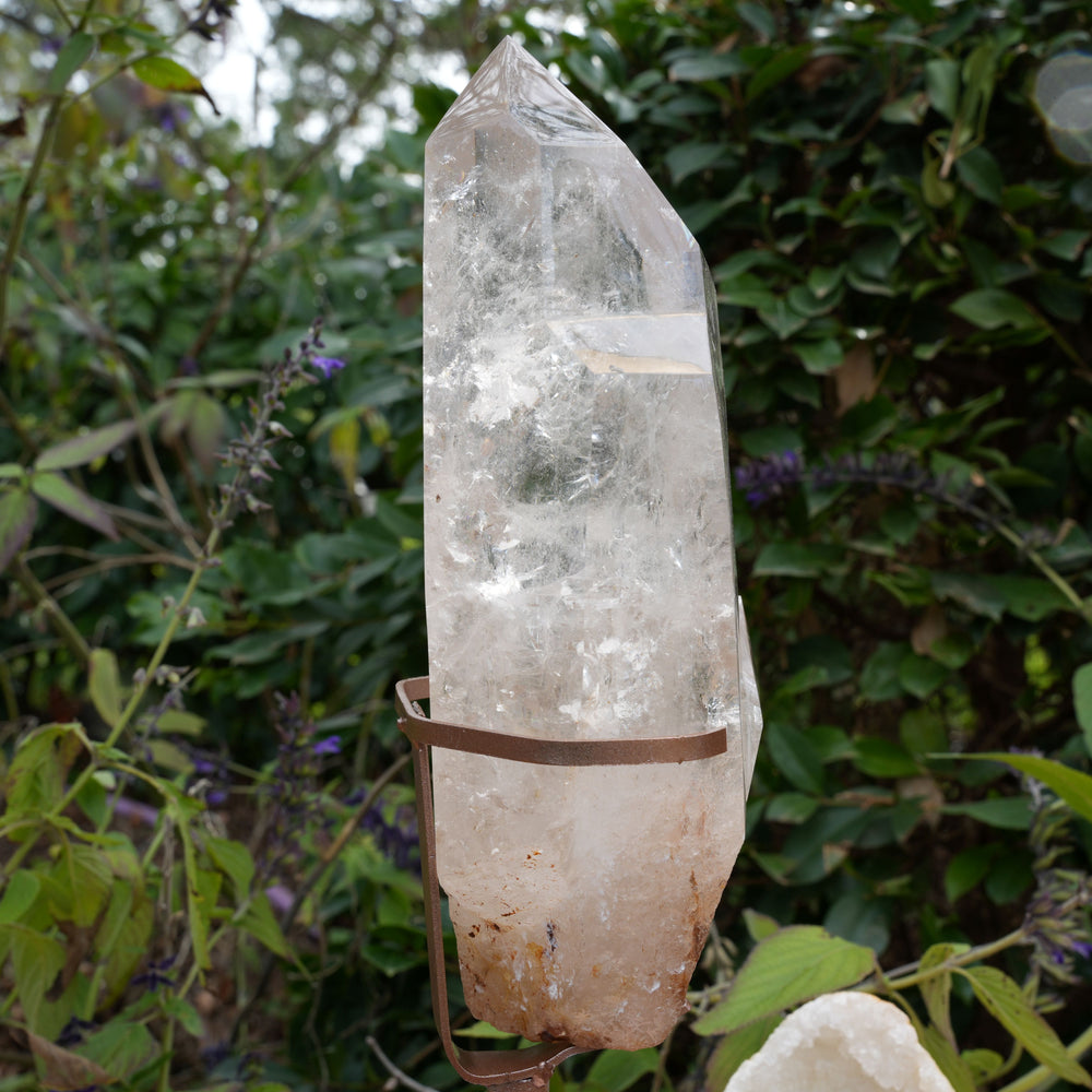 
                  
                    Polished Clear Quartz on Stand | Reiki Infused
                  
                