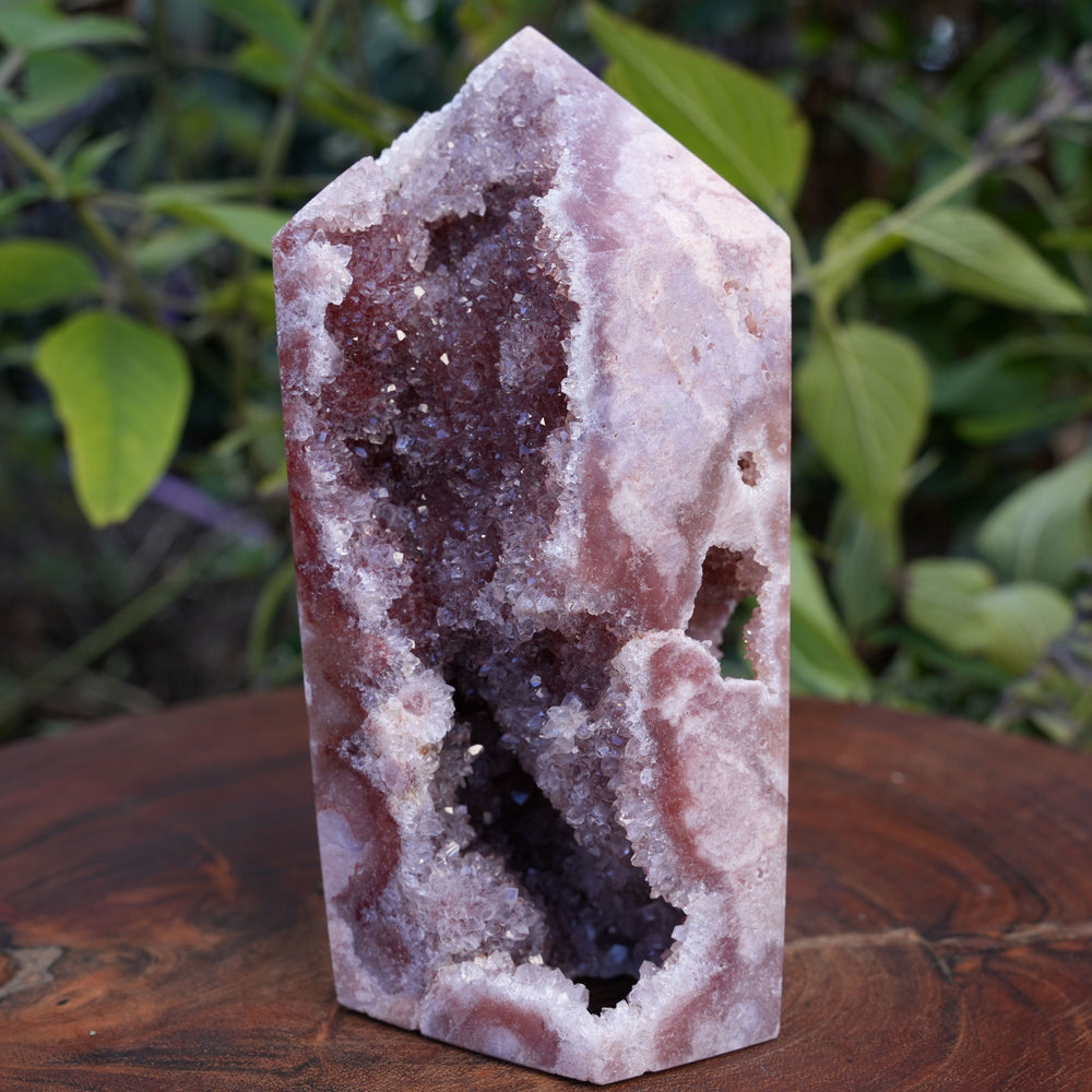 
                  
                    AA Grade Druzy Pink Amethyst Tower | Reiki Infused
                  
                