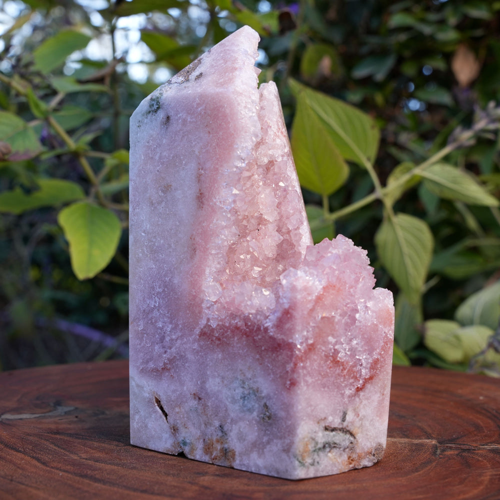 
                  
                    High Grade Druzy Pink Amethyst Tower | Reiki Infused
                  
                