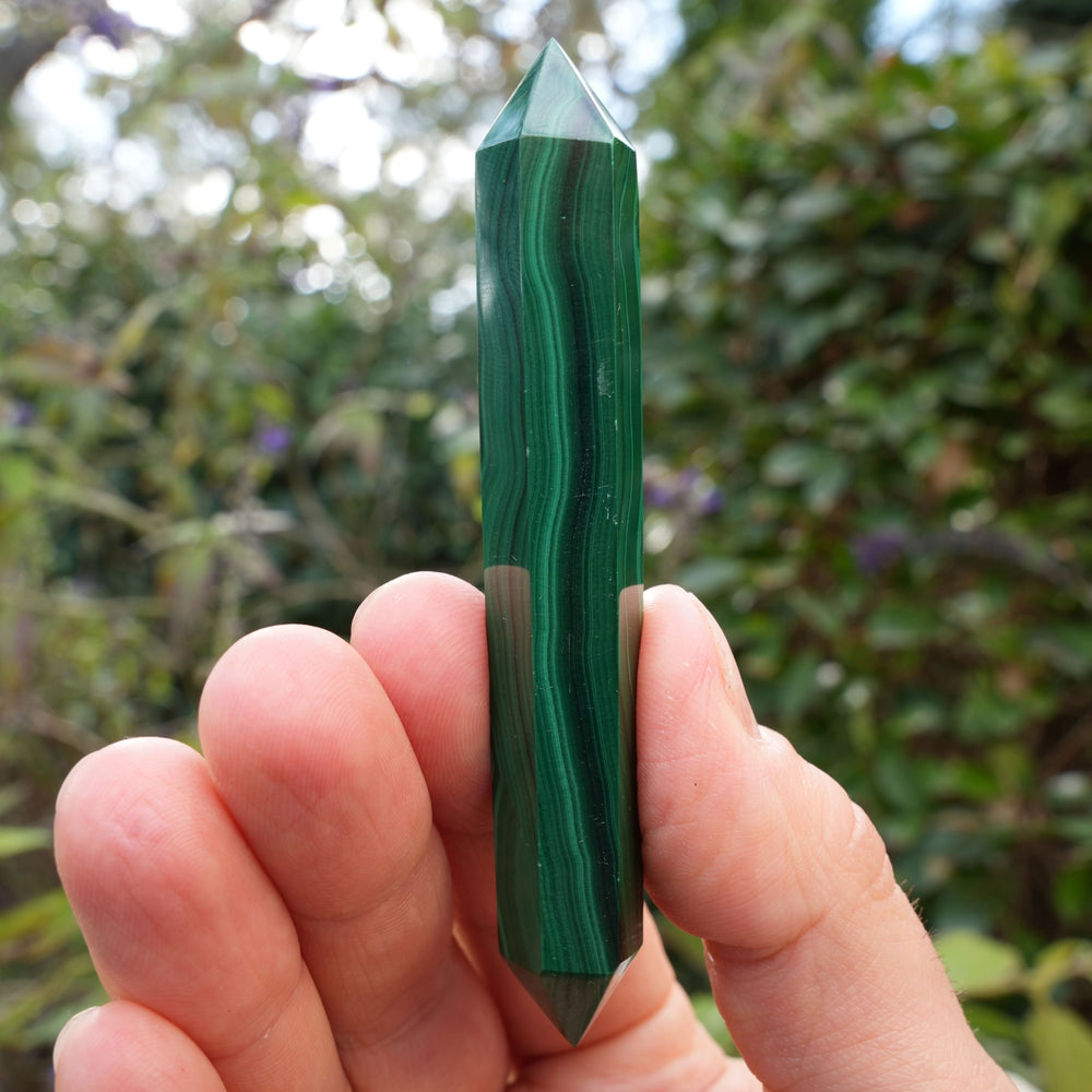 
                  
                    Double Terminated Malachite Points | Reiki Infused
                  
                