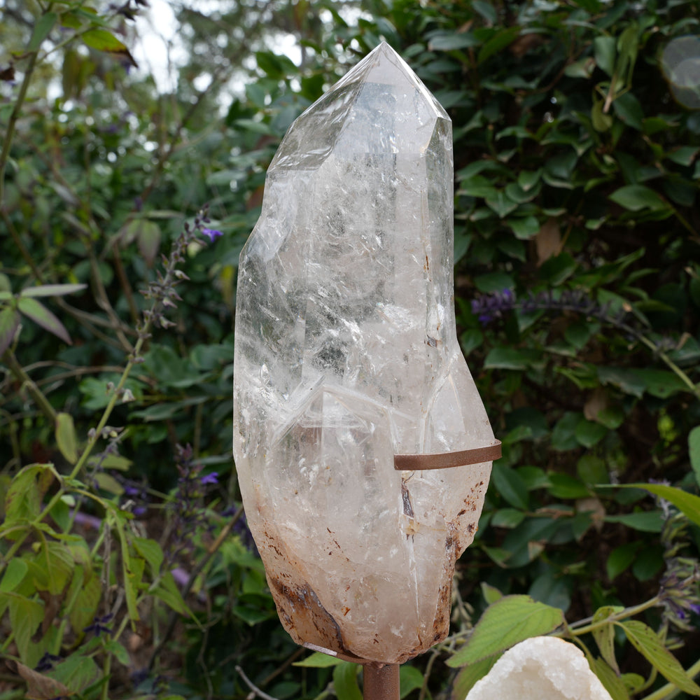 
                  
                    Polished Clear Quartz on Stand | Reiki Infused
                  
                