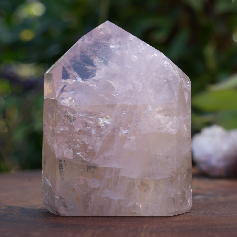 
                  
                    High Grade Rose Quartz Girasol Towers | Reiki Infused
                  
                
