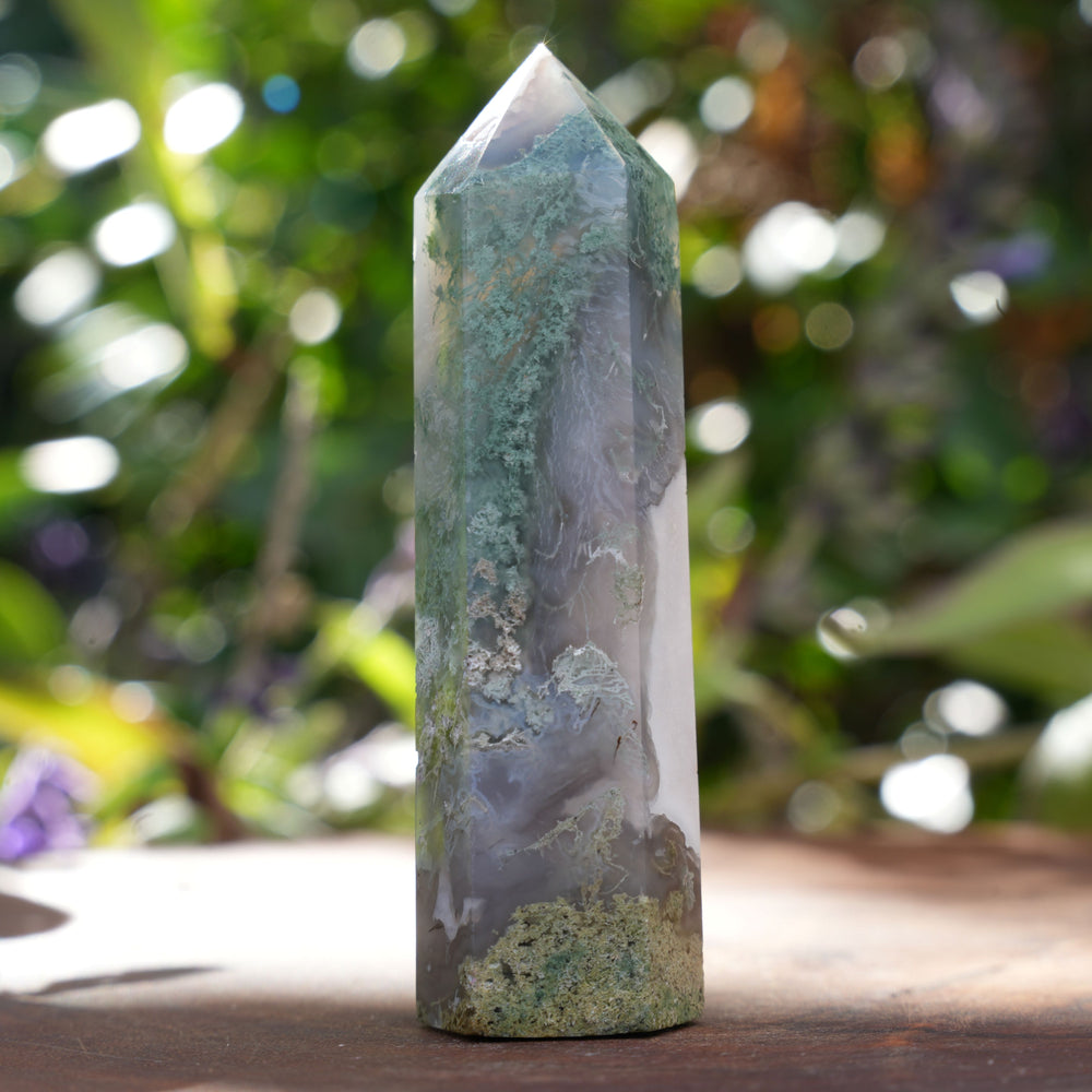 
                  
                    Moss Agate Towers | Reiki Infused
                  
                