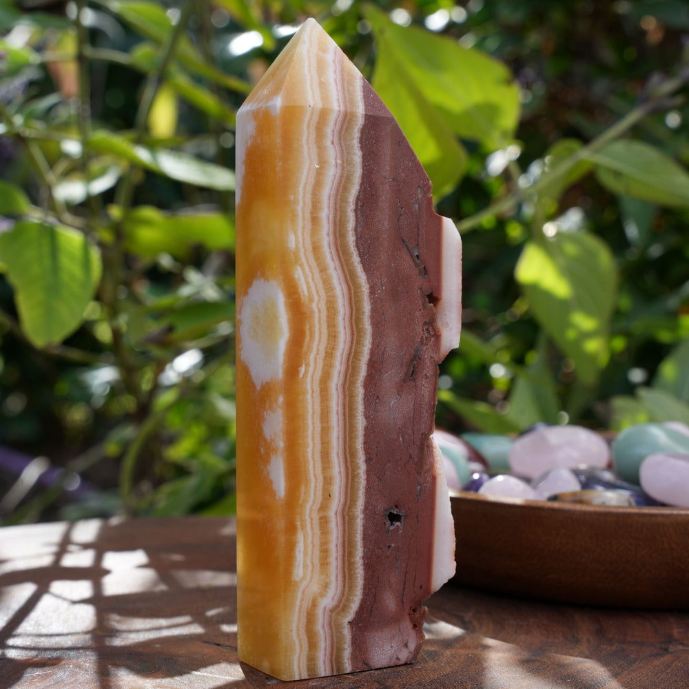 
                  
                    Brown & Yellow Calcite Towers | Reiki Infused
                  
                