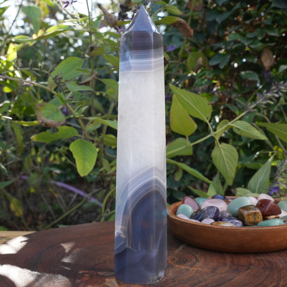 
                  
                    Large Botswana Agate Towers | Reiki Infused
                  
                