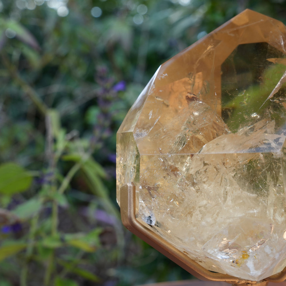 
                  
                    AAA Grade Natural Citrine Generator | On Gold Rotating Stand | Reiki Infused
                  
                