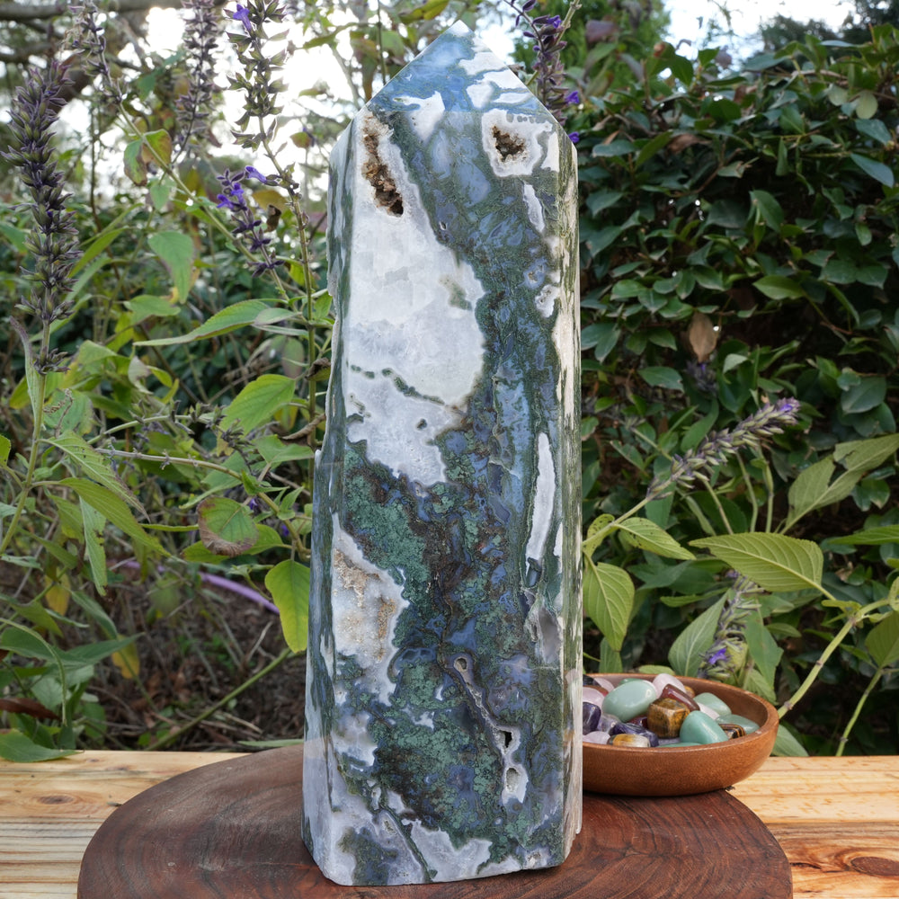 
                  
                    Giant Moss Agate Generator | Reiki Infused
                  
                