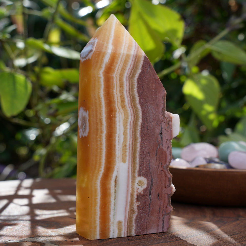 
                  
                    Brown & Yellow Calcite Towers | Reiki Infused
                  
                