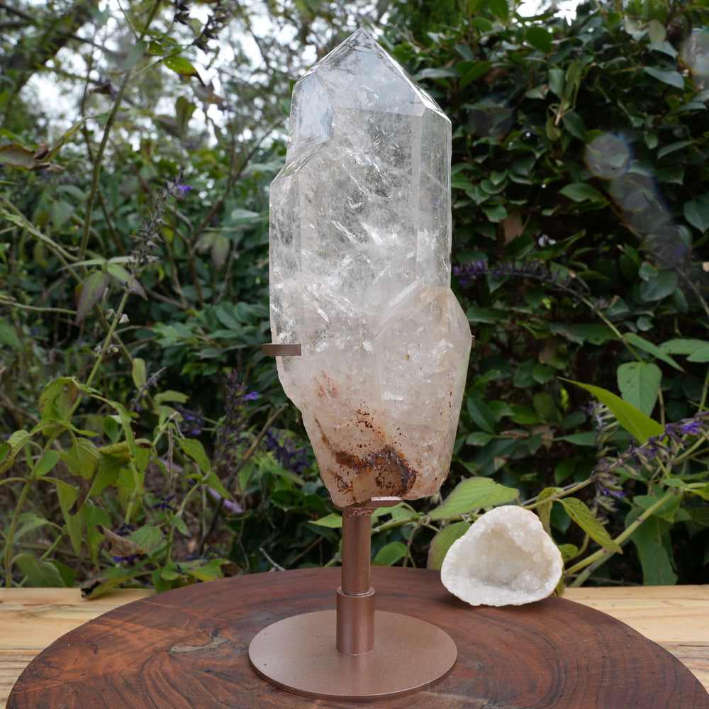 
                  
                    Polished Clear Quartz on Stand | Reiki Infused
                  
                