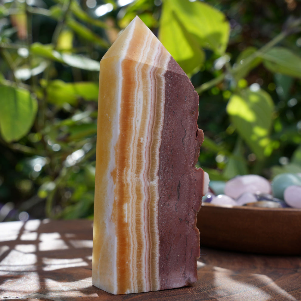 
                  
                    Brown & Yellow Calcite Towers | Reiki Infused
                  
                