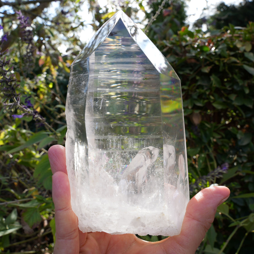 
                  
                    AAA Grade Large Lemurian Star Seed Quartz on Rotating Stand | Reiki Infused
                  
                