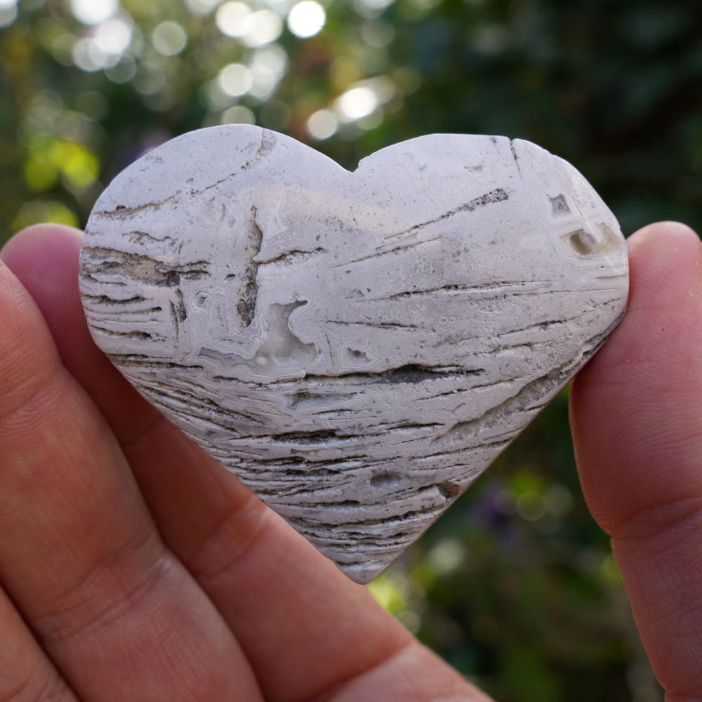 
                  
                    Mexican Crazy Lace Agate Hearts | Reiki Infused
                  
                