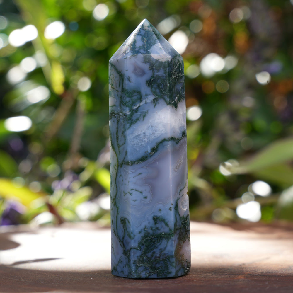 
                  
                    Moss Agate Towers | Reiki Infused
                  
                