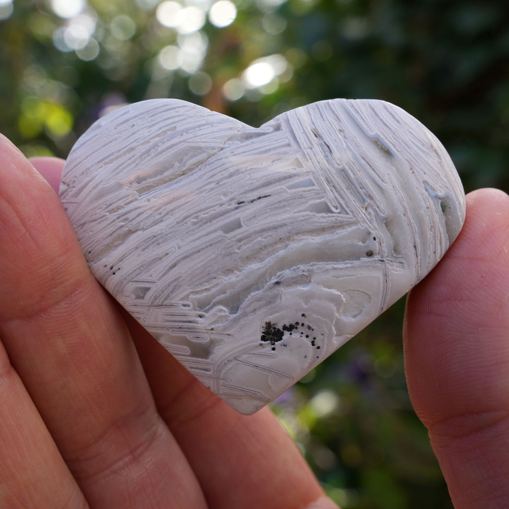 
                  
                    Mexican Crazy Lace Agate Hearts | Reiki Infused
                  
                