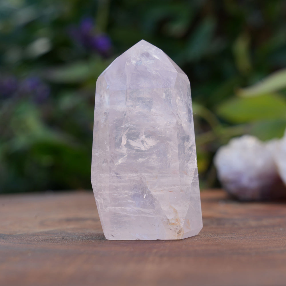 
                  
                    Small High Grade Rose Quartz Girasol Towers | Reiki Infused
                  
                