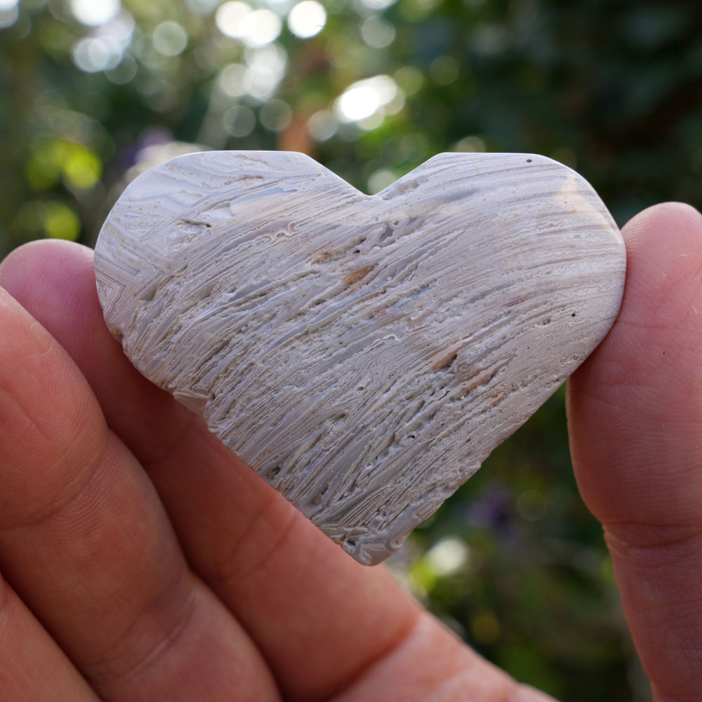 
                  
                    Mexican Crazy Lace Agate Hearts | Reiki Infused
                  
                