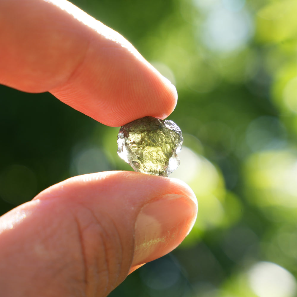 Raw Authentic Moldavite | AAA Grade | Reiki Infused