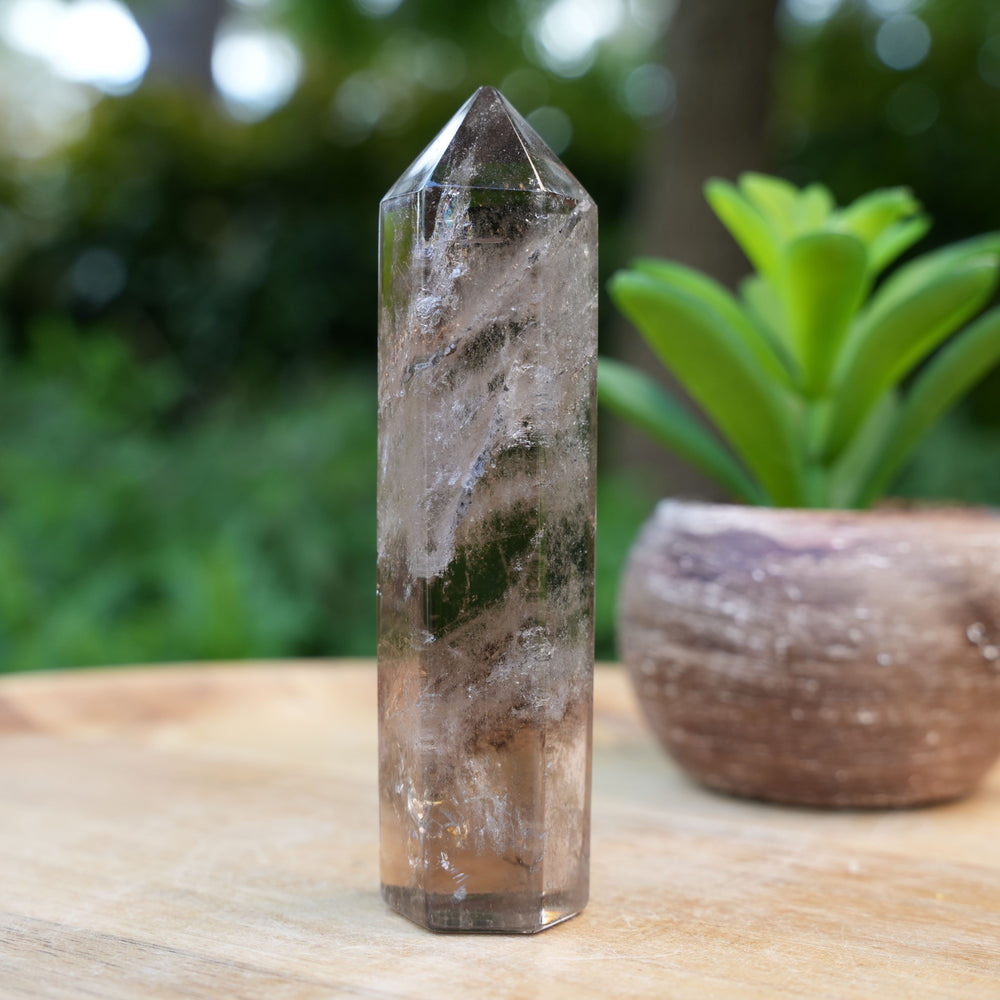 Smokey Quartz Point | AAA Grade | Reiki Infused