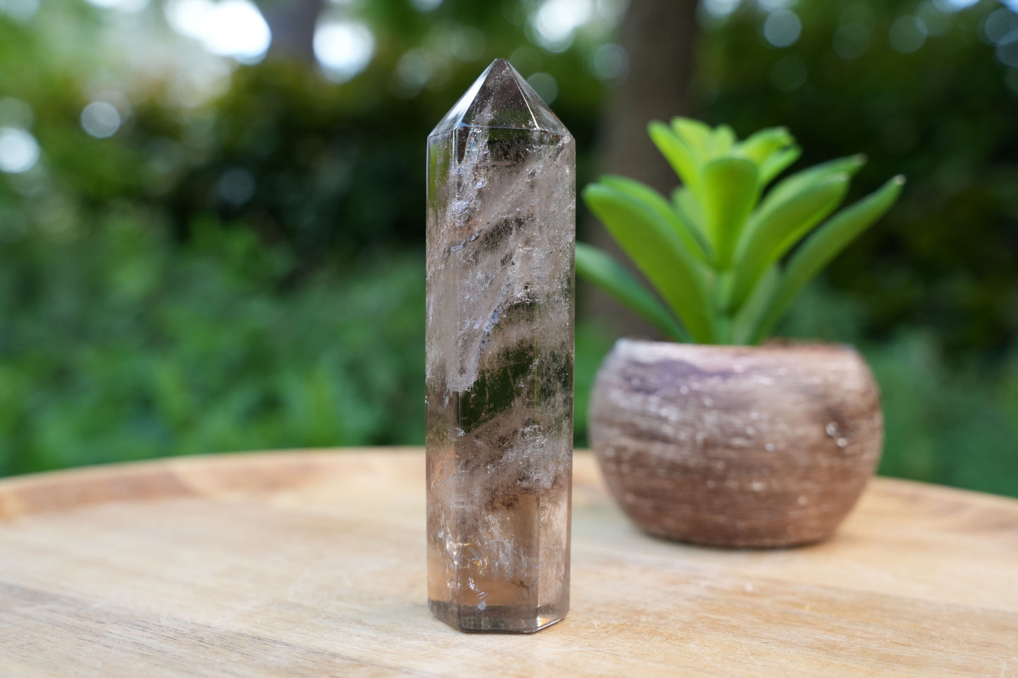 Smokey Quartz Point | AAA Grade | Reiki Infused